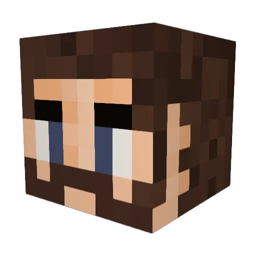 Dgarzon Minecraft avatar head, 3D render