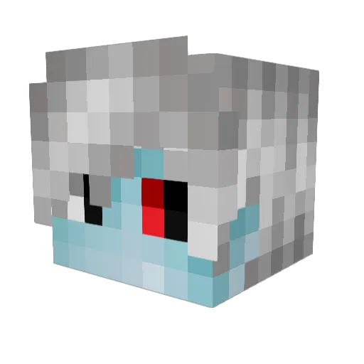 Dgevass Minecraft avatar head, 3D render