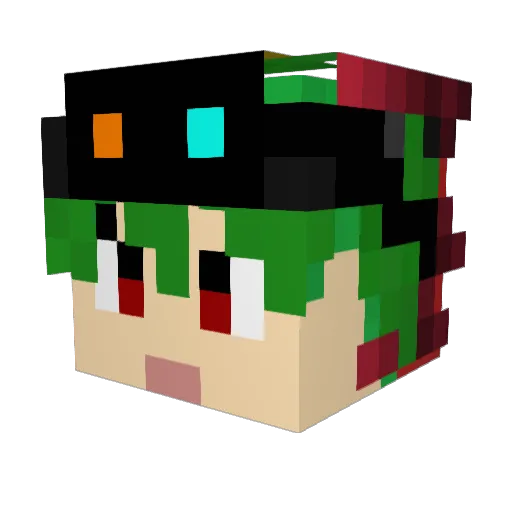 Dgi02 Minecraft avatar head, 3D render