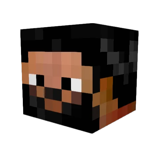 Dgil Minecraft avatar head, 3D render