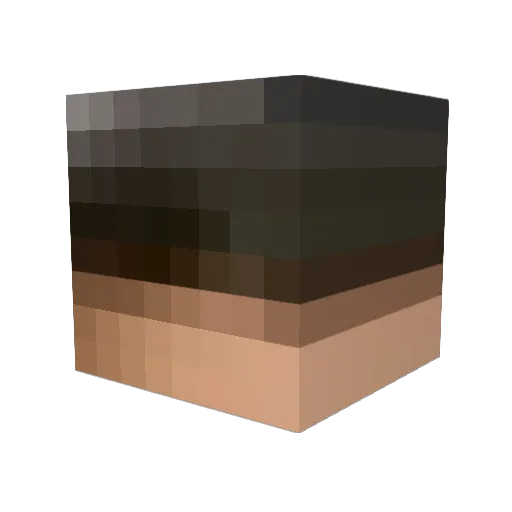Dgloww Minecraft avatar head, 3D render