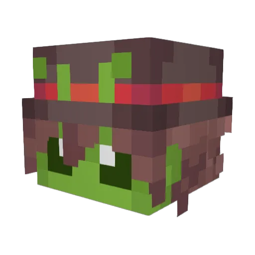 Dgo08 Minecraft avatar head, 3D render