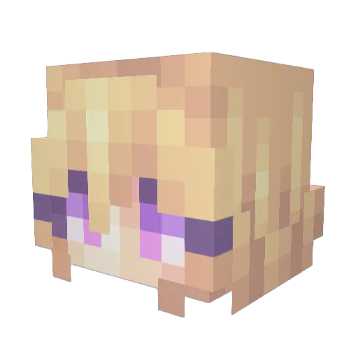 Dgono9 Minecraft avatar head, 3D render