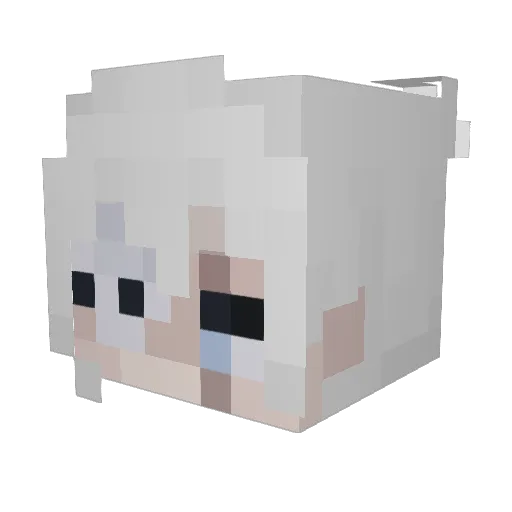 DgtlIntrface Minecraft avatar head, 3D render