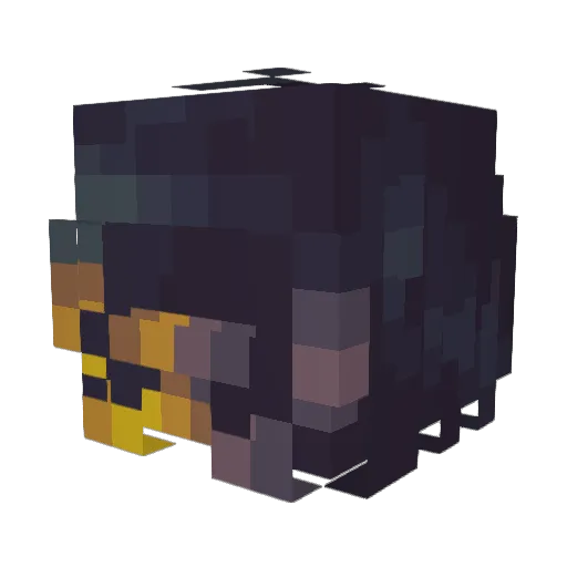 Dgwyr Minecraft avatar head, 3D render