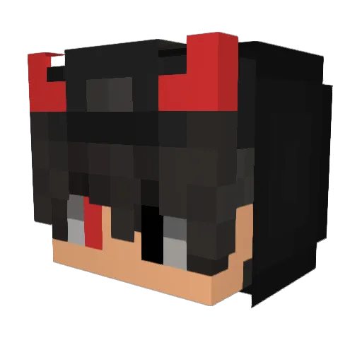 Dgzinnx Minecraft avatar head, 3D render