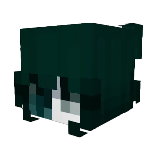 DhMshY Minecraft avatar head, 3D render