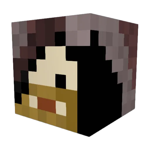 DhWLeang Minecraft avatar head, 3D render
