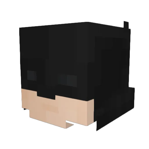 Dhag0n Minecraft avatar head, 3D render