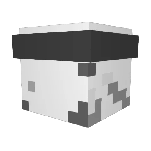 Dhaky Minecraft avatar head, 3D render