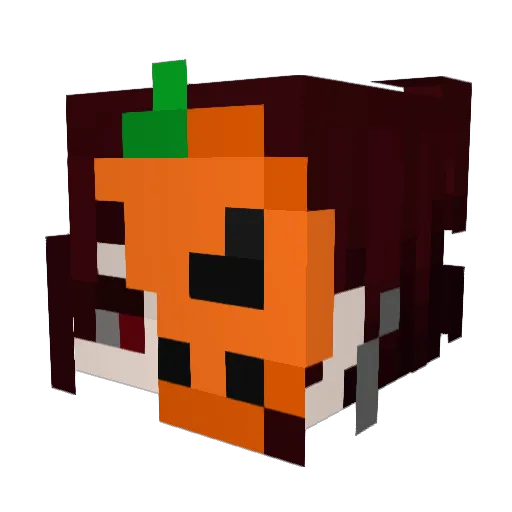 DhampirPunk Minecraft avatar head, 3D render