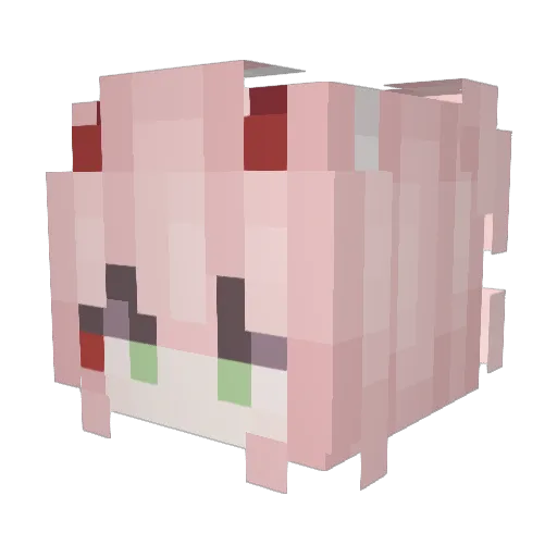 Dhanit Minecraft avatar head, 3D render
