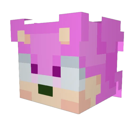 Dhankama Minecraft avatar head, 3D render