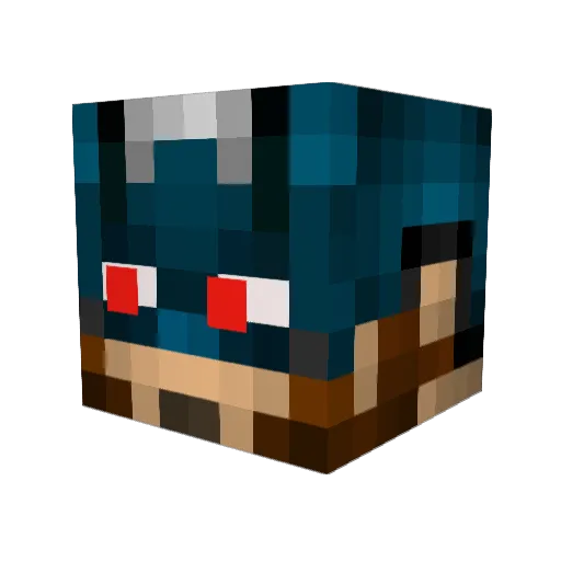 Dharius4K Minecraft avatar head, 3D render
