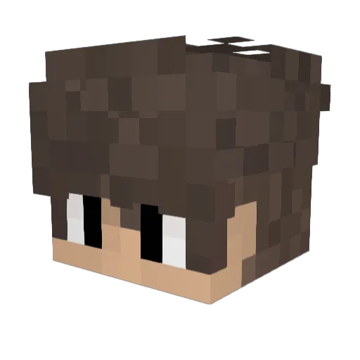 Dhayy Minecraft avatar head, 3D render