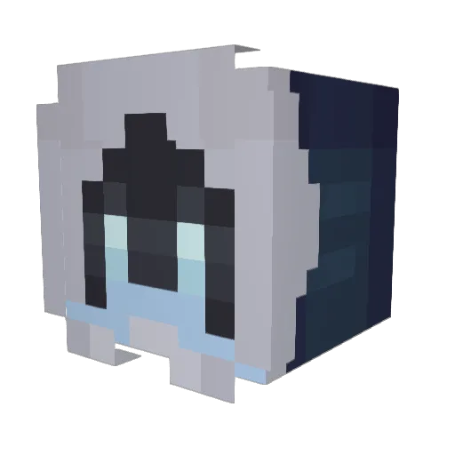 Dhelson Minecraft avatar head, 3D render