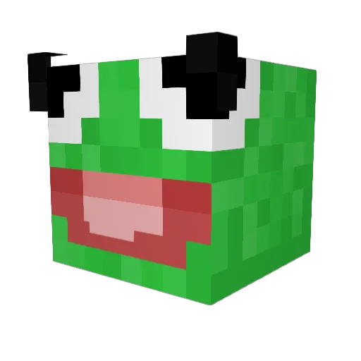 Dherek Minecraft avatar head, 3D render