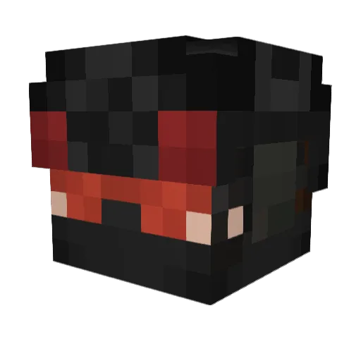 Dhibb69 Minecraft avatar head, 3D render