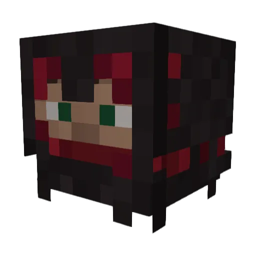Dhilmir Minecraft avatar head, 3D render