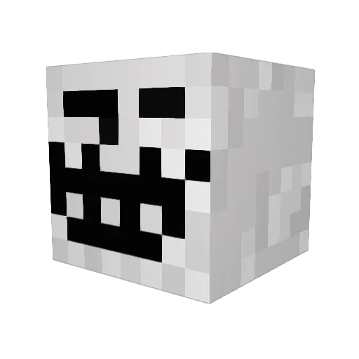 Dhishan Minecraft avatar head, 3D render