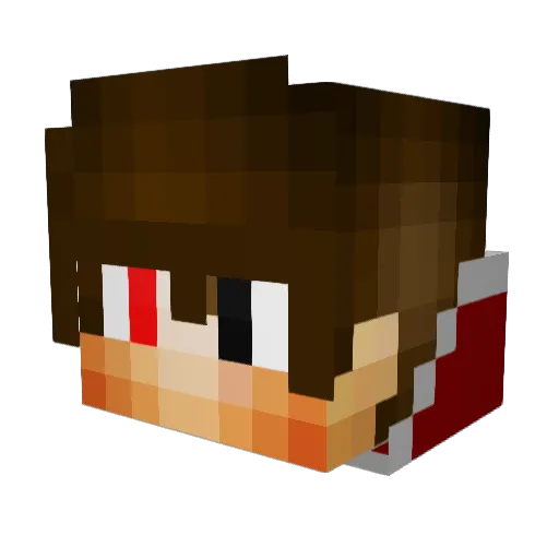 Dhityora Minecraft avatar head, 3D render