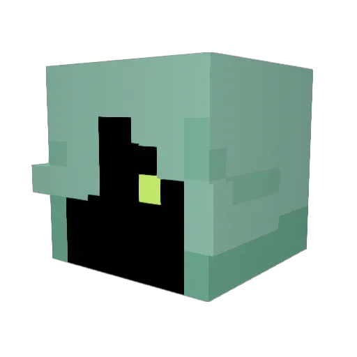 Dhouwit Minecraft avatar head, 3D render