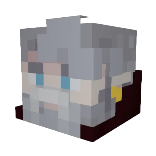 DhrFardrake Minecraft avatar head, 3D render