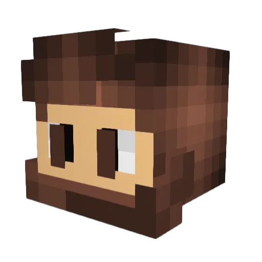 Di3sel_ Minecraft avatar head, 3D render
