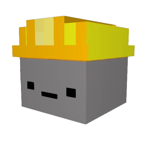 Di4ry Minecraft avatar head, 3D render