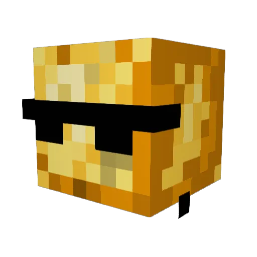Di6D Minecraft avatar head, 3D render