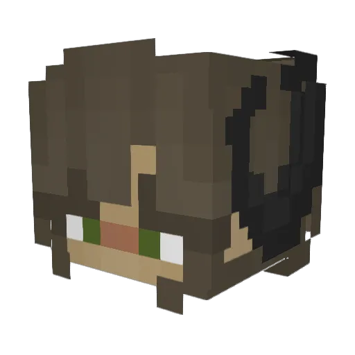 DiAngelo777 Minecraft avatar head, 3D render