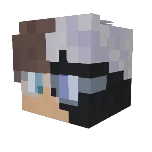 DiBlone Minecraft avatar head, 3D render