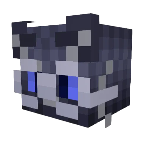 DiFFoZ_ Minecraft avatar head, 3D render