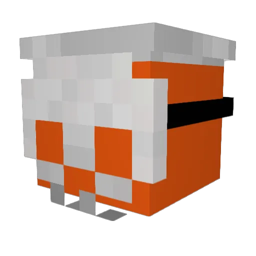 DiFanta Minecraft avatar head, 3D render
