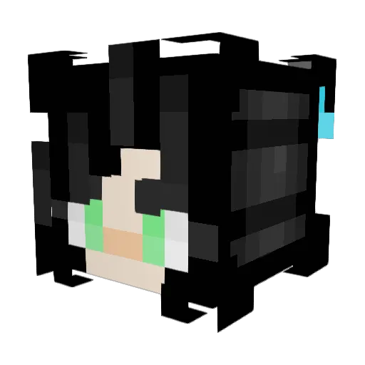 DiMitne Minecraft avatar head, 3D render