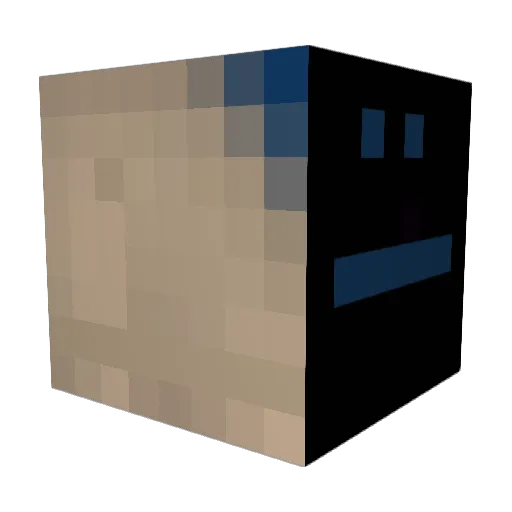 DiNowhtt Minecraft avatar head, 3D render