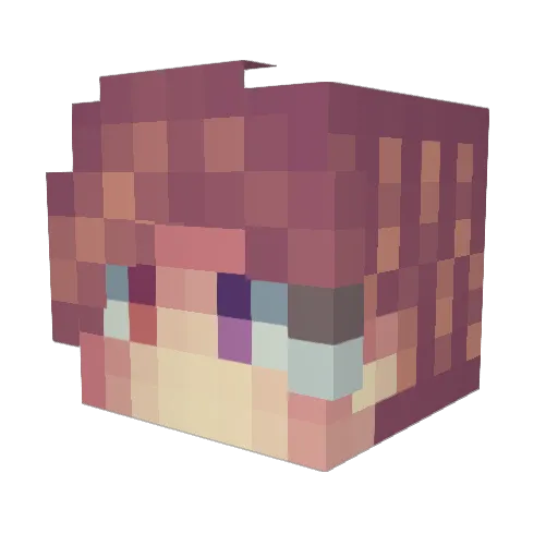 DiRam4ik Minecraft avatar head, 3D render