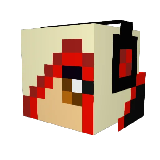 DiViNeInSaNiTy Minecraft avatar head, 3D render