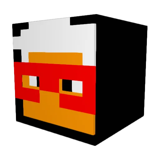 DiViNe_Yonii Minecraft avatar head, 3D render