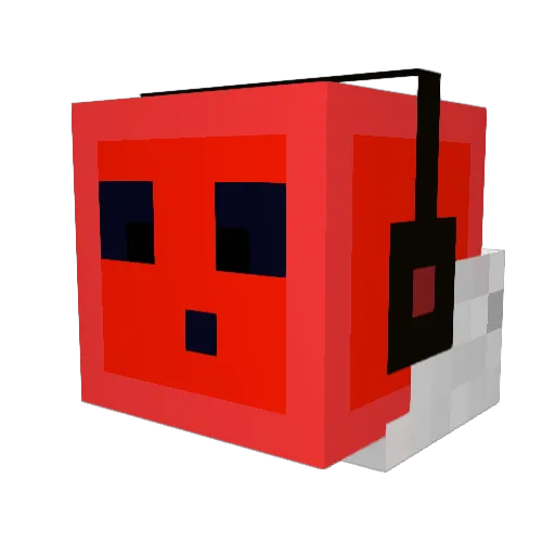 DiVinator Minecraft avatar head, 3D render