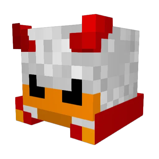 DiVius Minecraft avatar head, 3D render