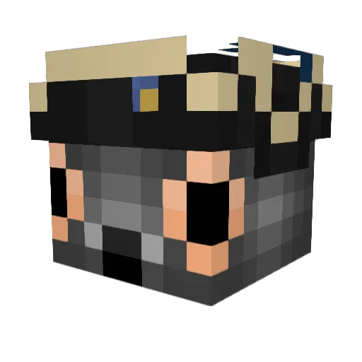 DiaDestroyer Minecraft avatar head, 3D render