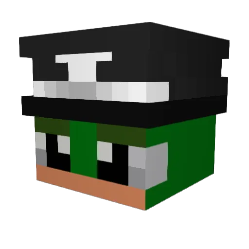 DiaZ_Z Minecraft avatar head, 3D render