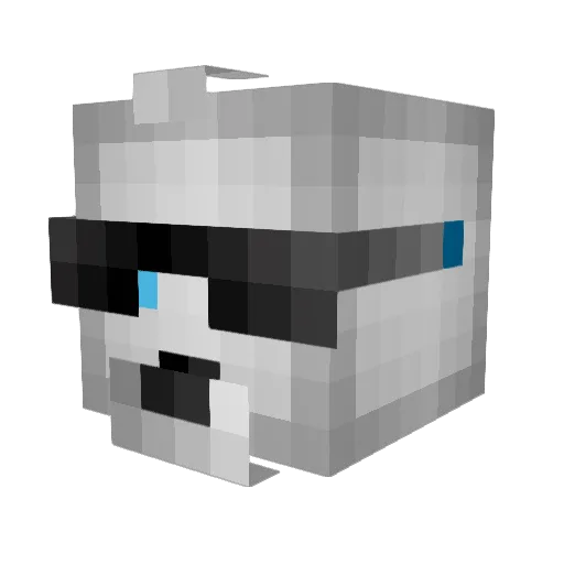 DiaZnow Minecraft avatar head, 3D render