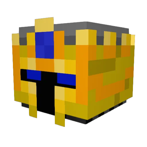 Diabeesley Minecraft avatar head, 3D render
