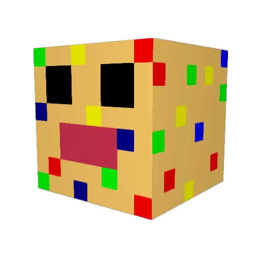 DiabeticDonutman Minecraft avatar head, 3D render