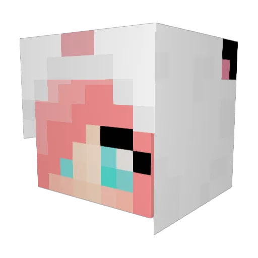 DiabeticSHOCKS Minecraft avatar head, 3D render