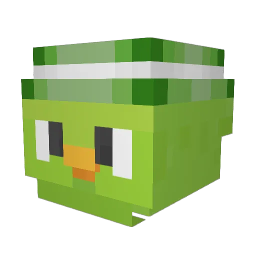 Diabeto05 Minecraft avatar head, 3D render