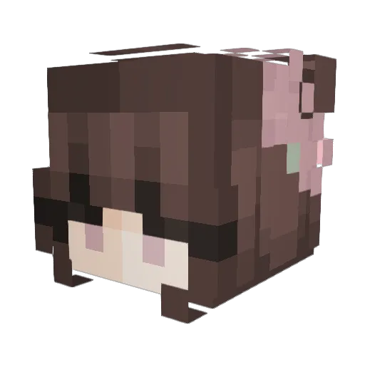 DiablaLota Minecraft avatar head, 3D render