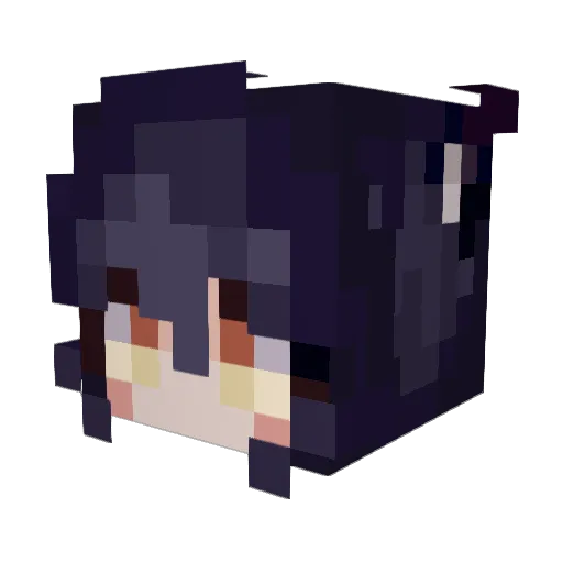 Diablerie_ Minecraft avatar head, 3D render